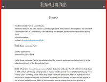 Tablet Screenshot of biennaledeparis.org